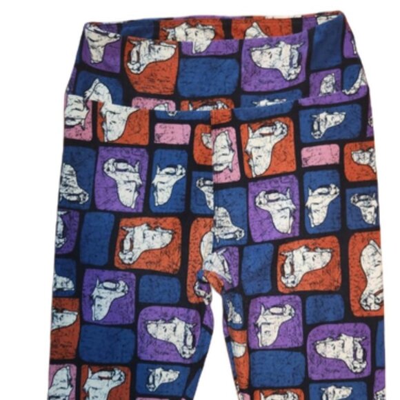 Lularoe Walrus Leggings OS || GUC - Picture 1 of 7